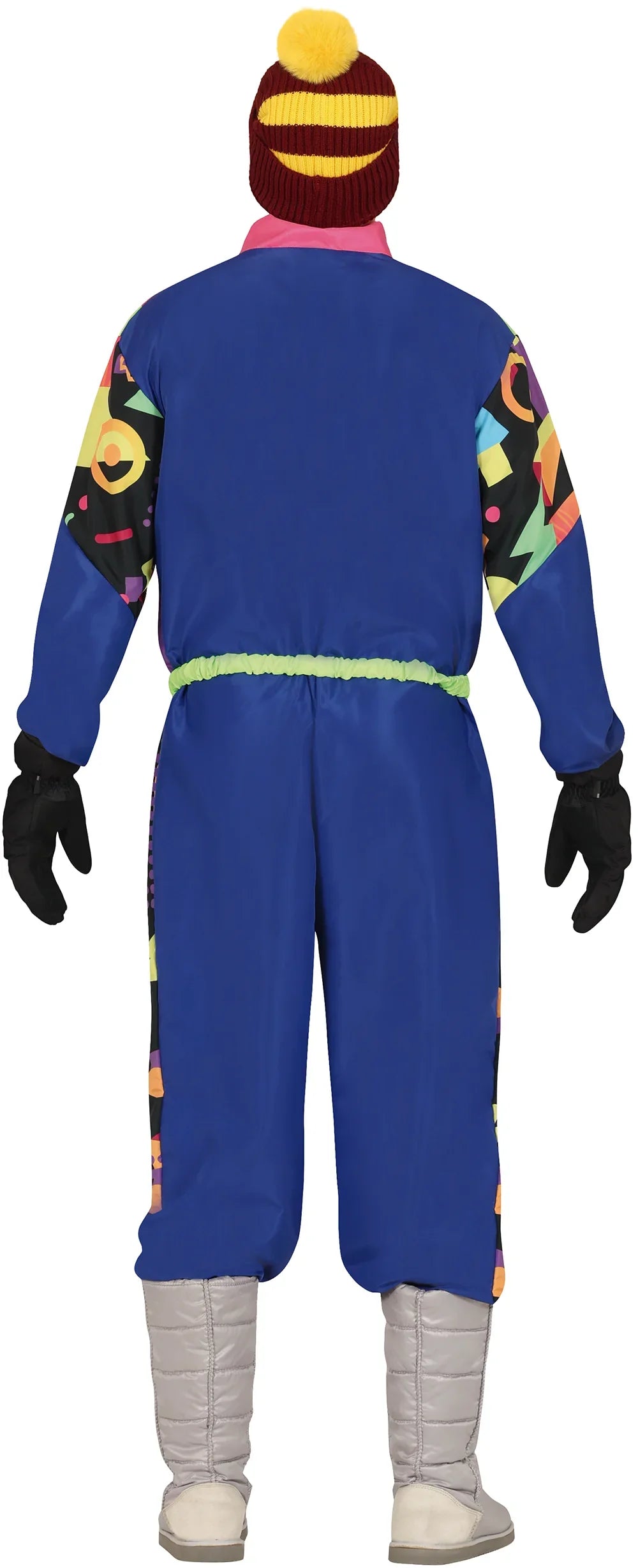 Disfraz de Esquiador Años 80 Azul para Hombre Deportes y Animadoras Guirca